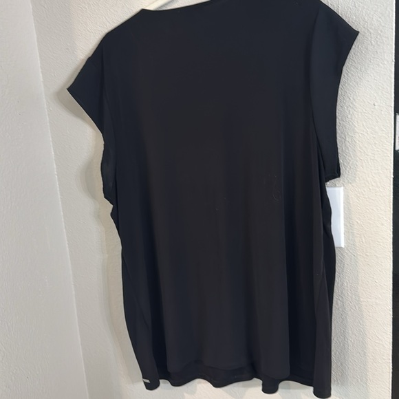 Calvin Klein v neck blouse black size XL - Picture 4 of 4